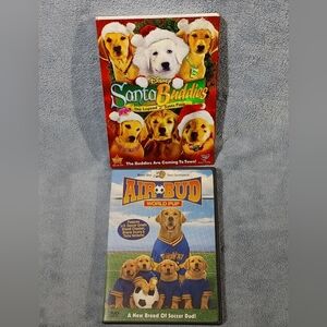 ❤️3/$15❤️Disney Santa Buddies & Air Bud DVD Set